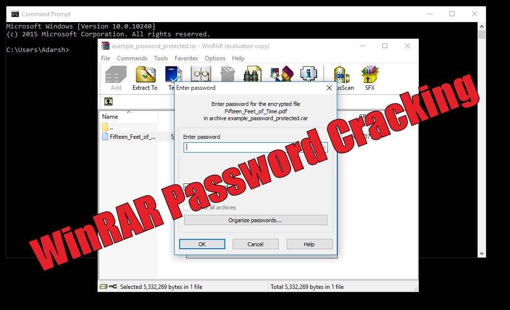 How to crack zip password protected files without software